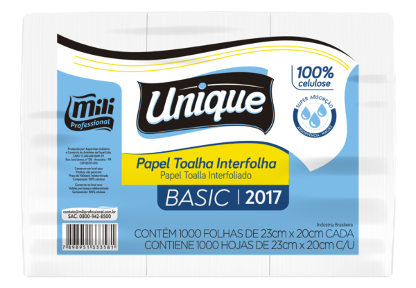 PAPEL TOALHA INTERFOLHA UNIQUE 2017