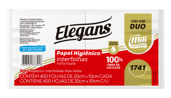 PAPEL HIGIENICO ELEGANS CAI CAI DUO